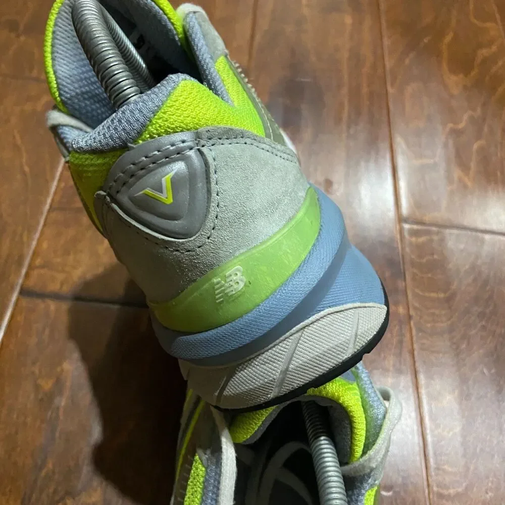 New Balance 990v5 Mi USA Gray Hi Lite Green W990GH5 Women's Sneakers 7.5 - Picture 7 of 9
